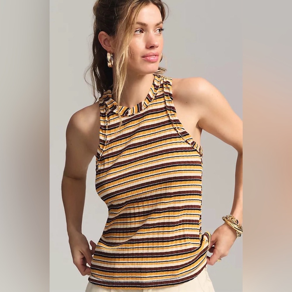 NWT Pilcro Ribbed Tank Anthropologie size S